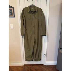 Free People Olive Green Jumpsuit